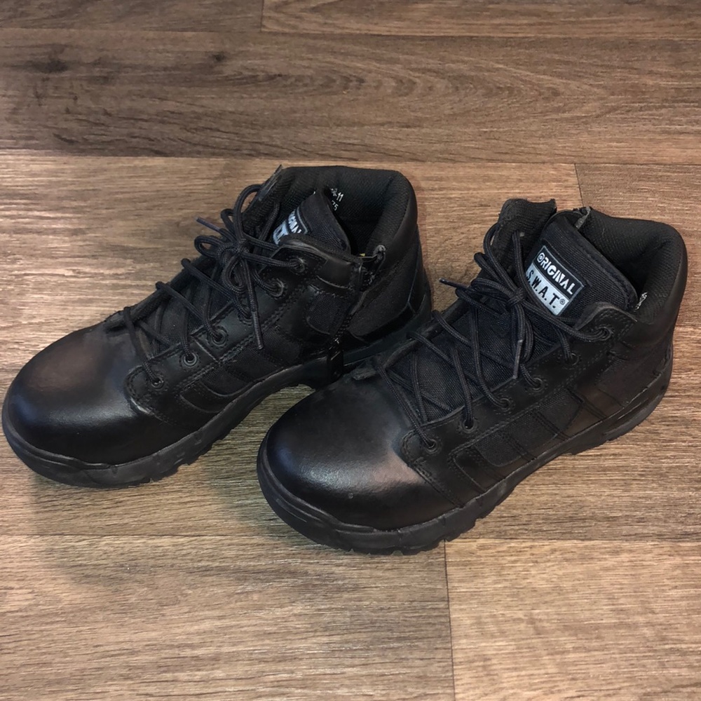 Original SWAT black steel toe boots